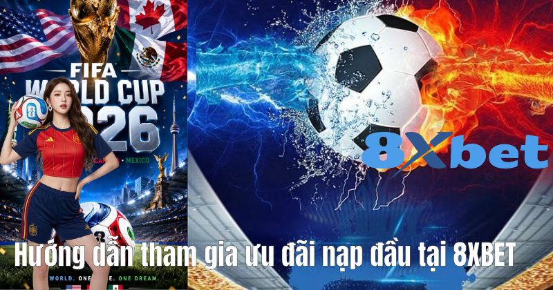 Hướng dẫn tham gia ưu đãi nạp đầu tại 8XBET